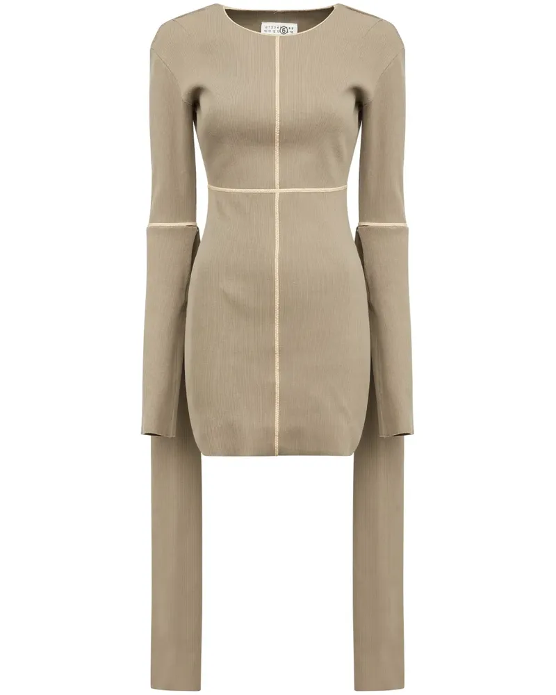 Maison Margiela Gestricktes Minikleid - Nude Nude