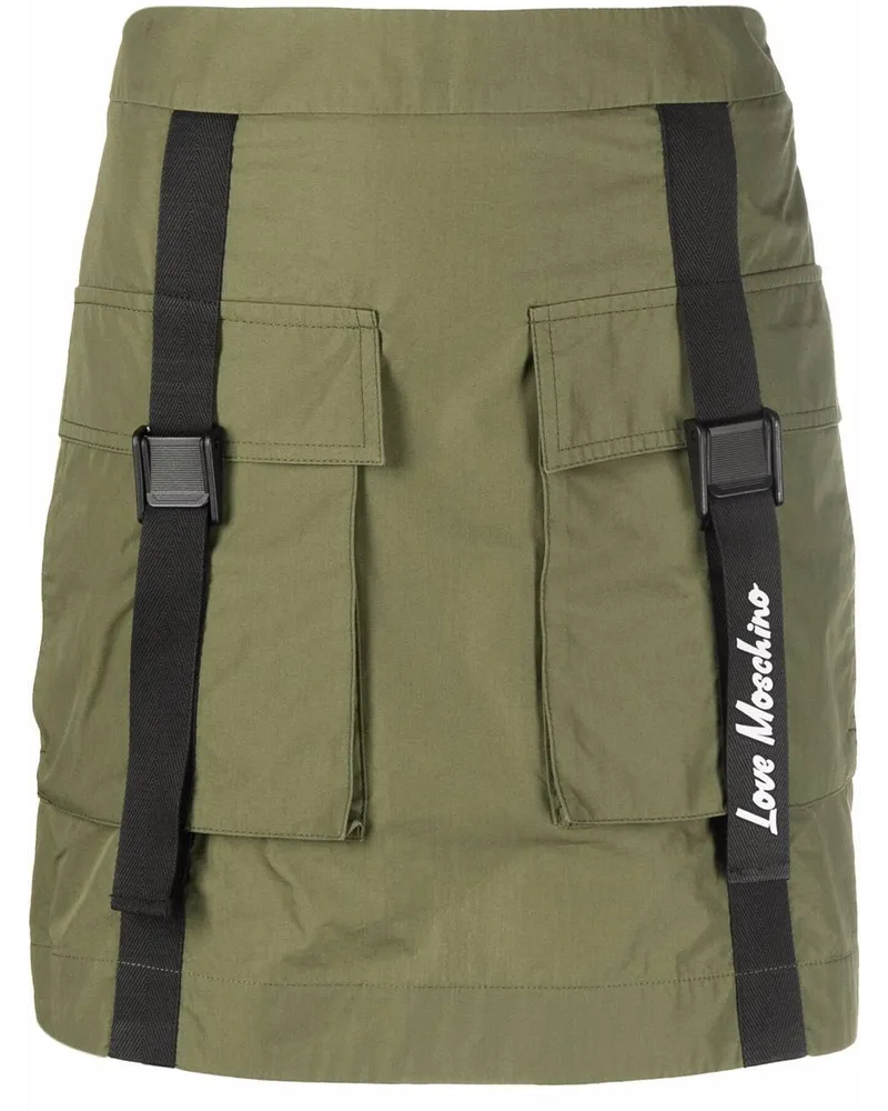Moschino Minirock mit Taschendetail - Grün Grün