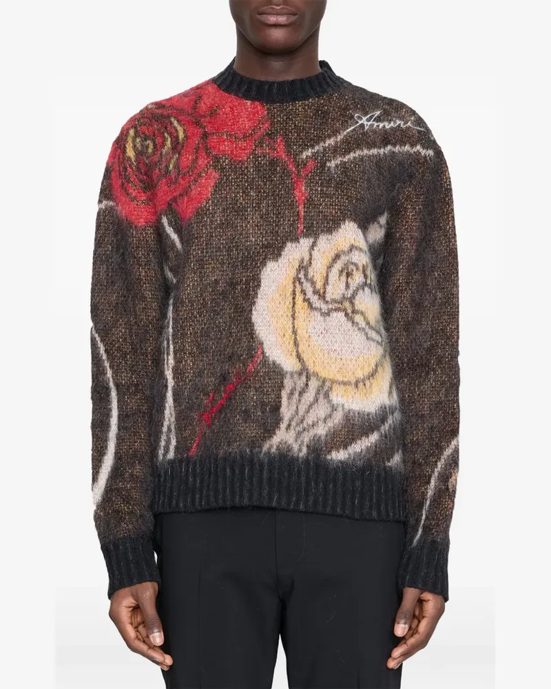 Amiri floral sweater - Braun Braun