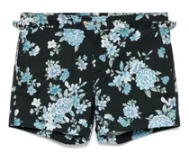 Hendrix Badeshorts mit Blumen - Schwarz