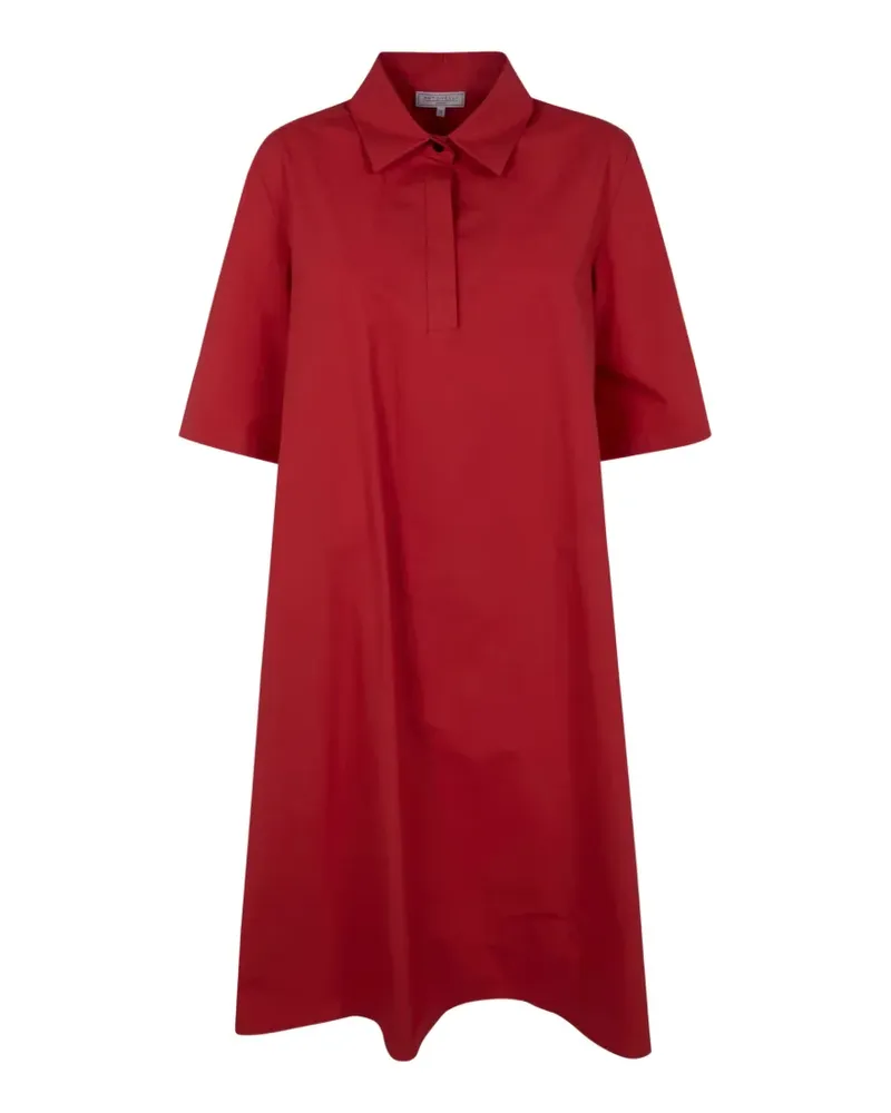 Antonelli Firenze Kleid mit Poloshirtkragen - Rot Rot