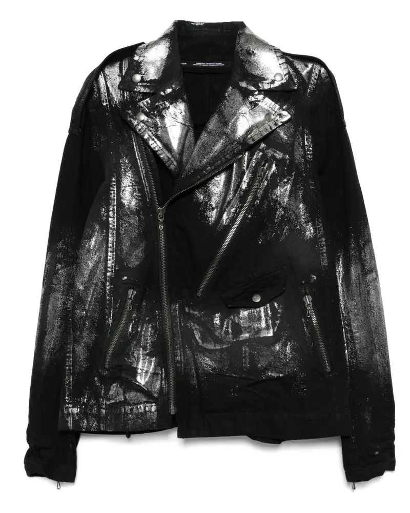 Julius Bikerjacke aus Baumwolle Schwarz