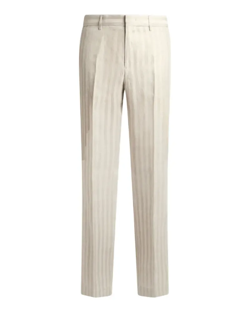 Etro Gestreifte Hose mit regulärem Schnitt - Nude Nude