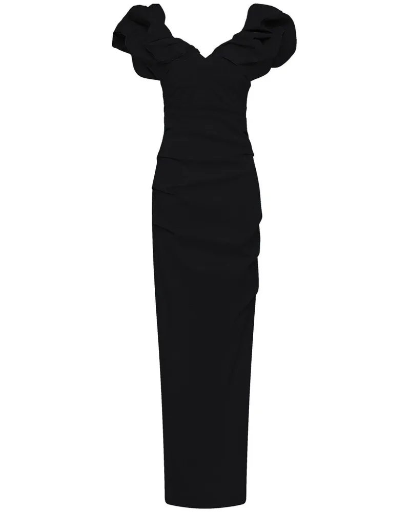 Rachel Gilbert Frey Maxikleid - Schwarz Schwarz