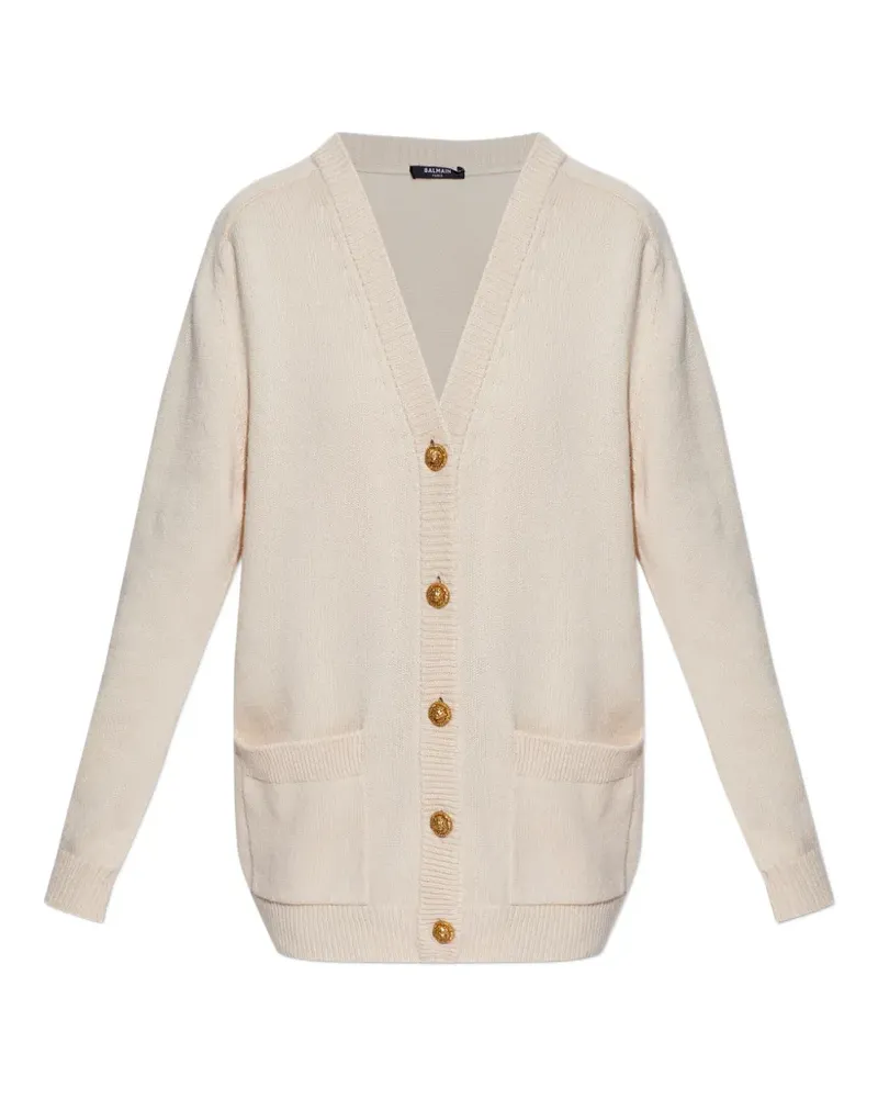 Balmain V-neck cardigan - Nude Nude