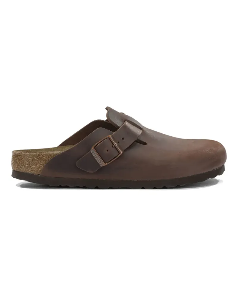 Birkenstock Boston buckle-fastening mules - Braun Braun