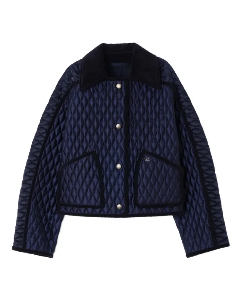 Burberry Gesteppte Cropped-Jacke - Blau Blau