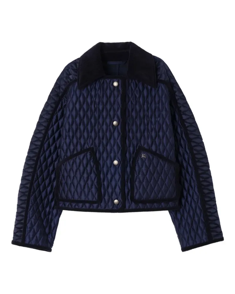 Burberry Gesteppte Floriston Cropped-Jacke - Blau Blau