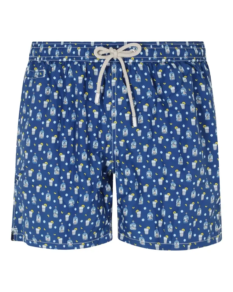 MC2 Saint Barth Lighting Micro graphic-print swim shorts - Blau Blau
