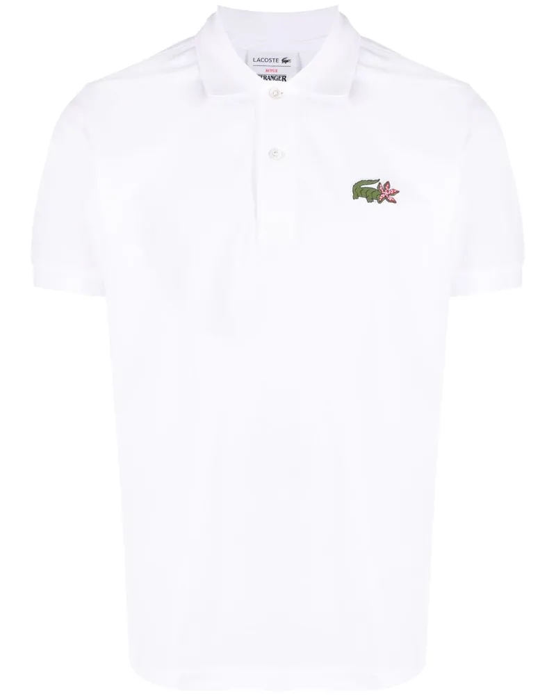 Lacoste Poloshirt mit Logo-Patch - Weiß Weiß