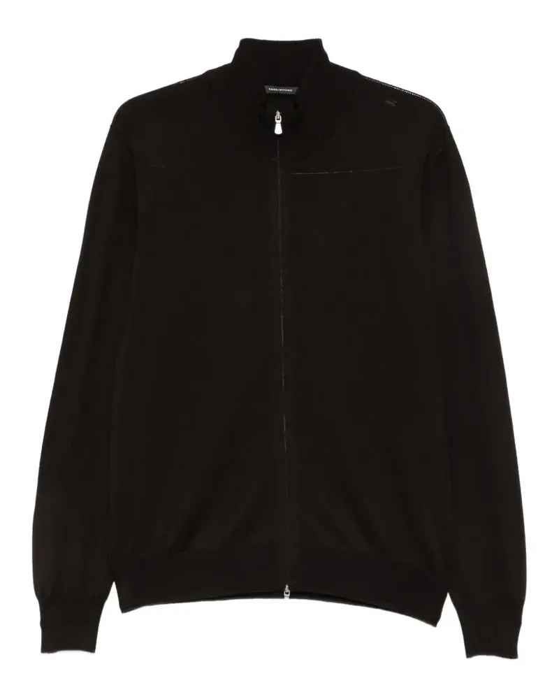 Tagliatore Cardigan mit Reißverschluss - Braun Braun