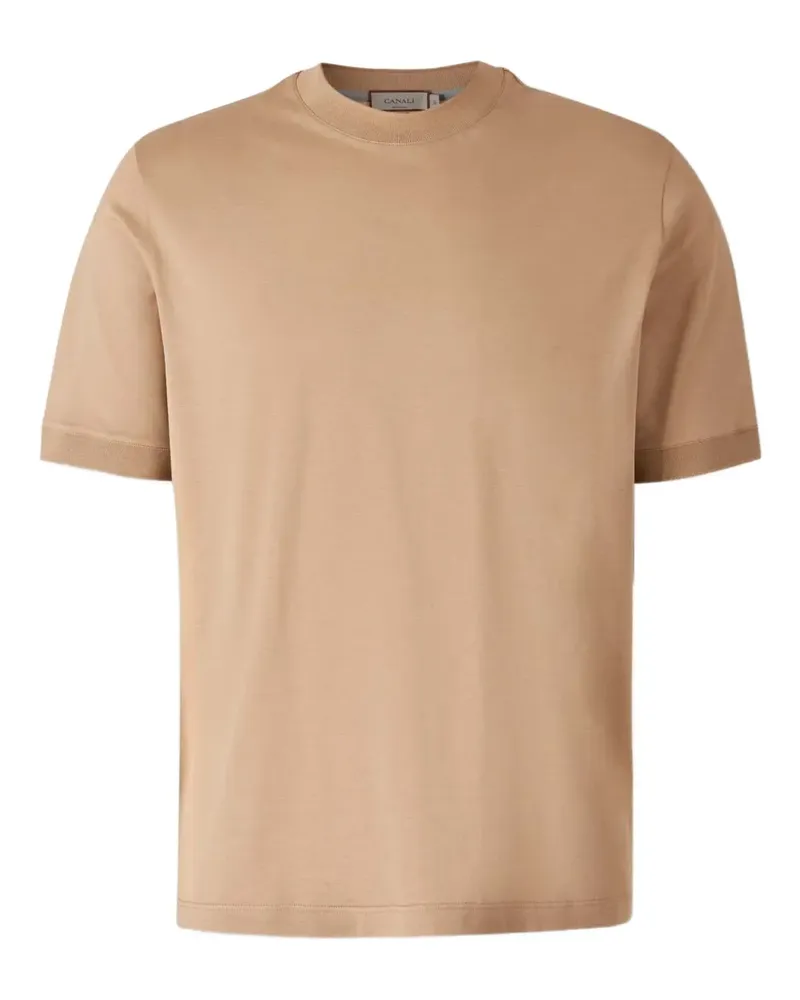 Canali Klassisches T-Shirt - Nude Nude