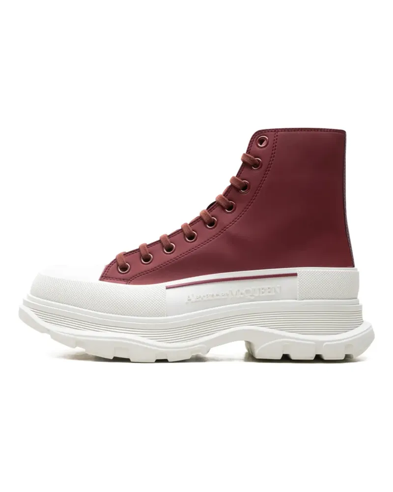 Alexander McQueen tread slick high top sneakers - Rot Rot