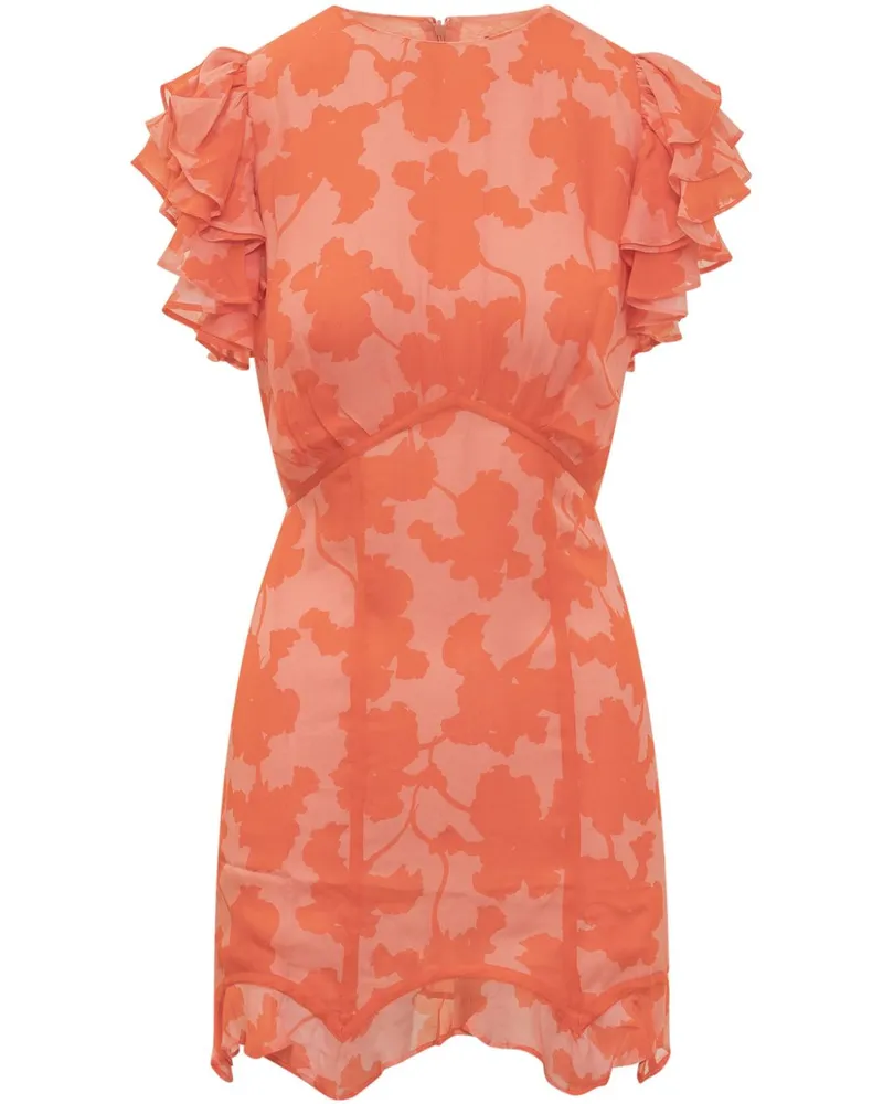 De La Vali Kleid mit Blumen-Print - Rosa Rosa