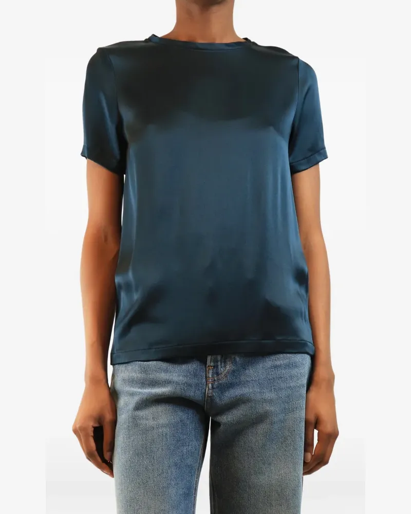 Max Mara crew-neck short-sleeve top - Blau Blau