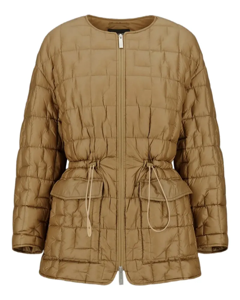 Herno Gesteppte Jacke mit Kordelzug - Braun Braun