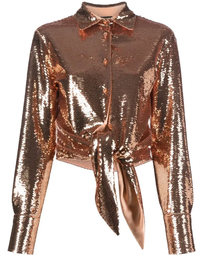 Tom Ford Hemd mit Pailletten - Rosa Rosa