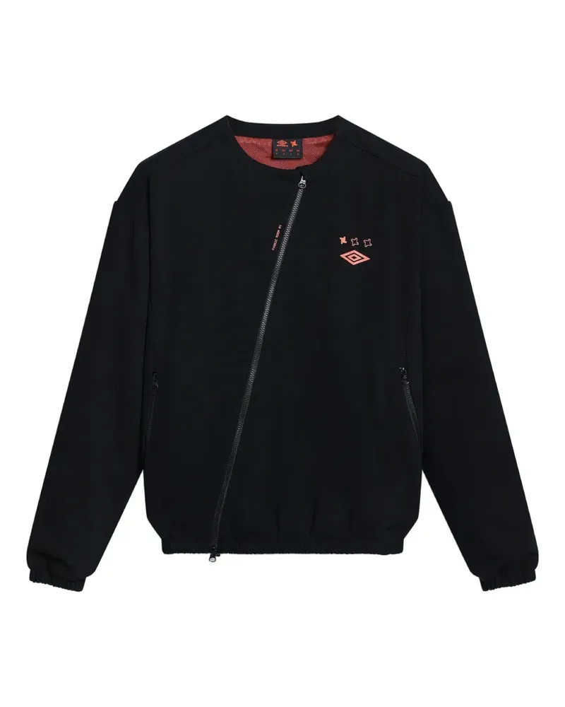 Umbro Room 01 asymmetric-zip jacket - Schwarz Schwarz