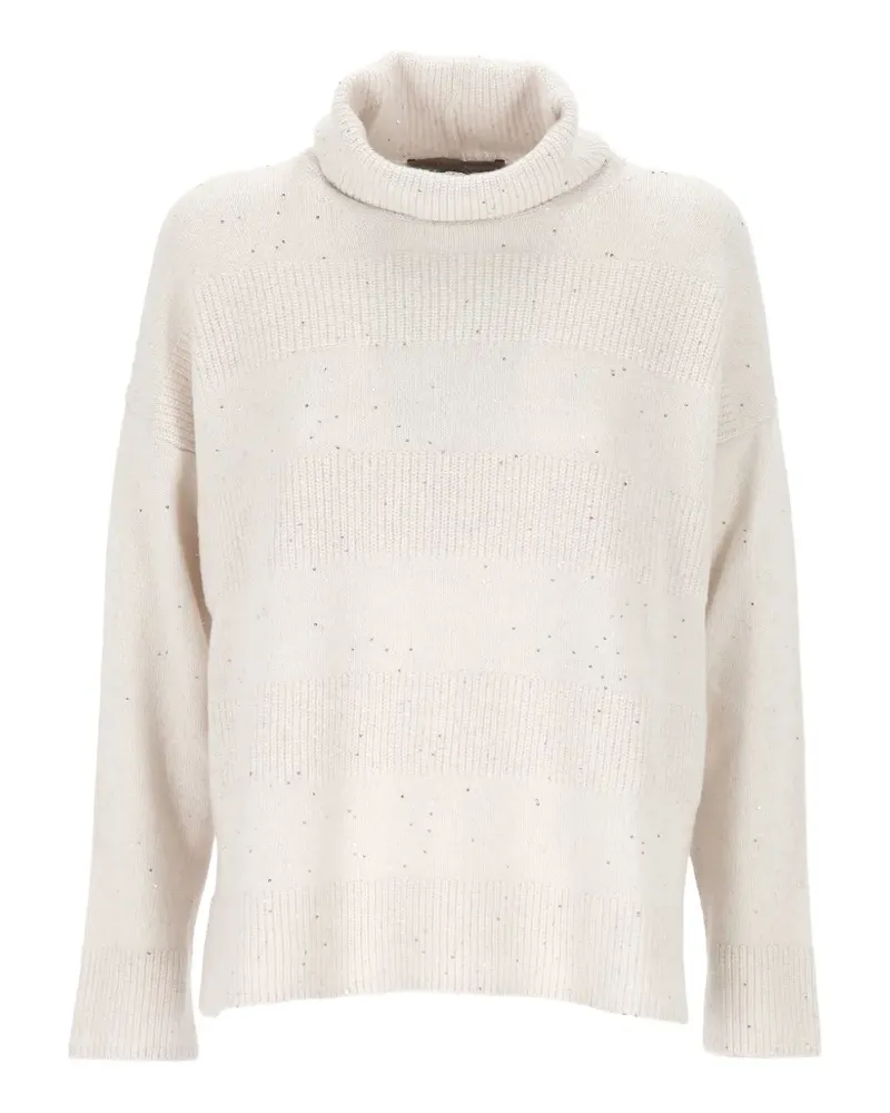 D.EXTERIOR roll-neck sweater - Weiß Weiß