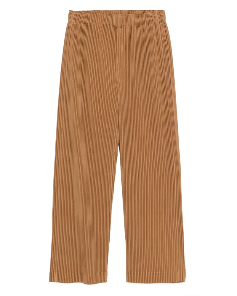 Issey Miyake Plisseehose mit geradem Bein - Braun Braun