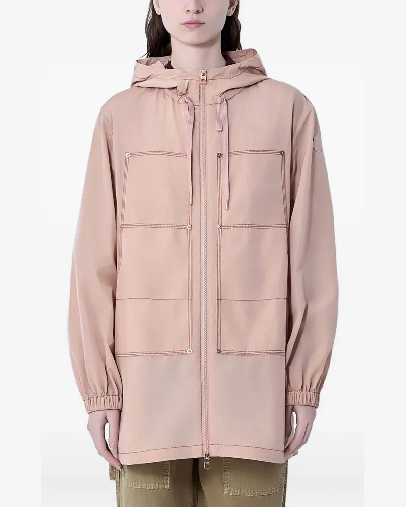 Moncler hooded coat - Rosa Rosa
