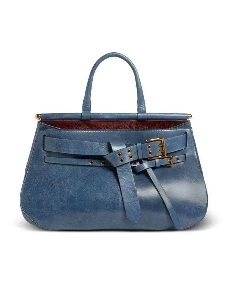 Antonio Marras medium Tanit buckled-strap tote bag - Blau Blau