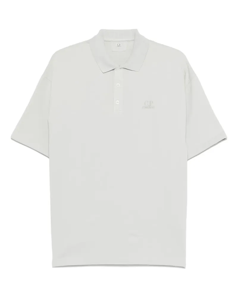 C.P. Company Poloshirt mit Logo-Stickerei - Blau Blau