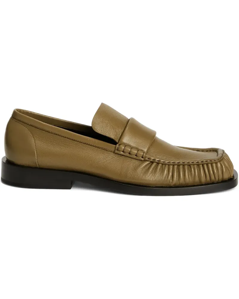 Jil Sander Loafer mit Knitteroptik - Gelb Gelb