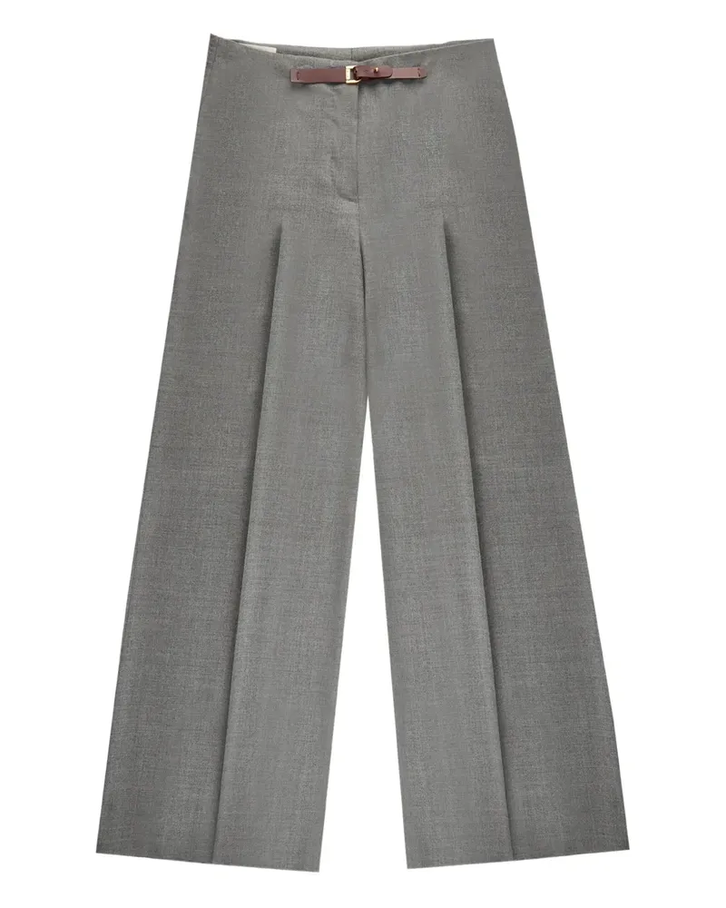 Slowear buckle-strap wide-leg trousers - Grau Grau