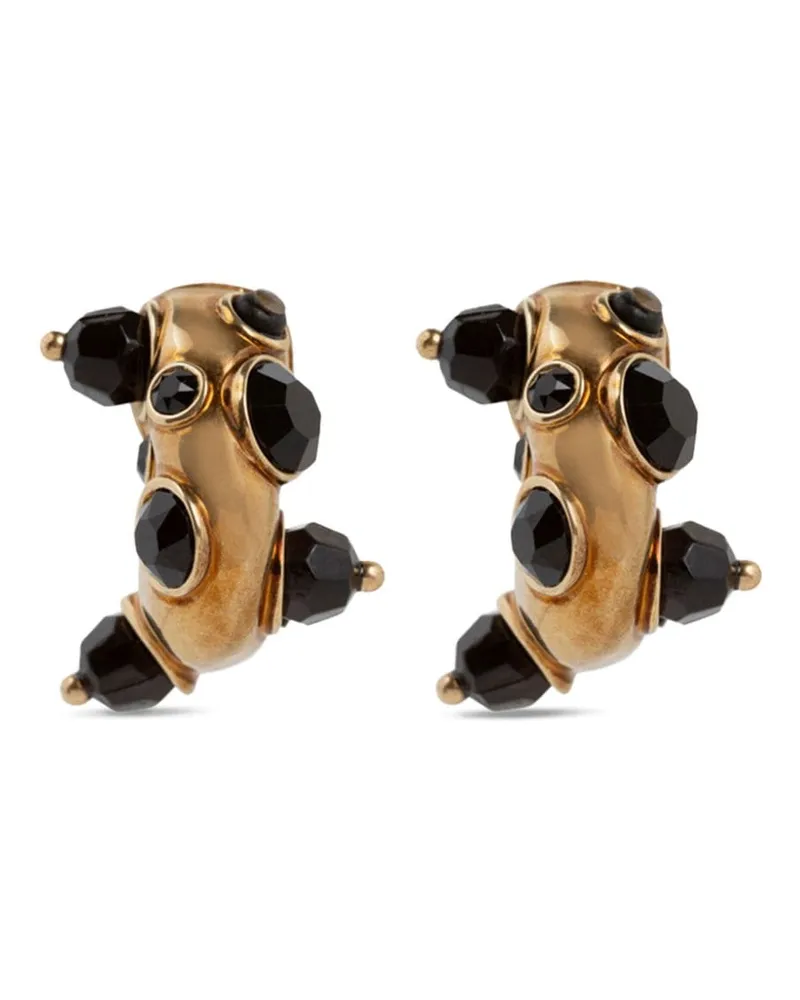 Dries van Noten Creolen mit Perlen - Gold Gold
