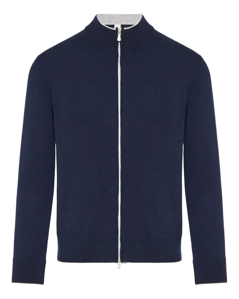 Eleventy Cardigan mit Reißverschluss - Blau Blau
