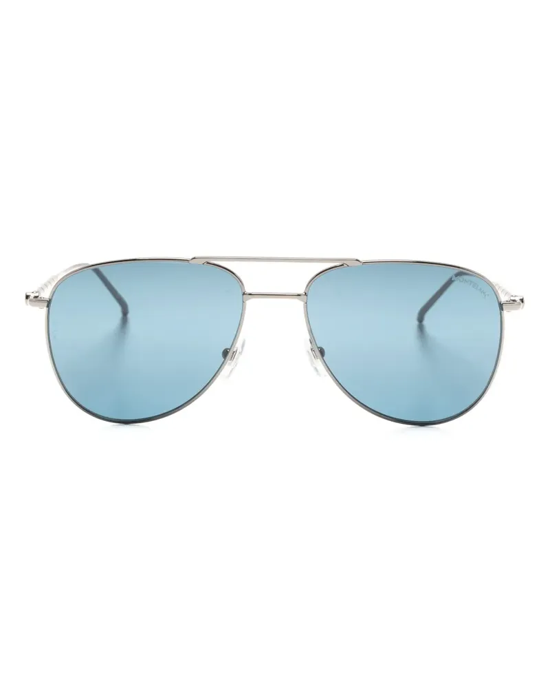Montblanc Getönte Pilotenbrille - Silber Silber