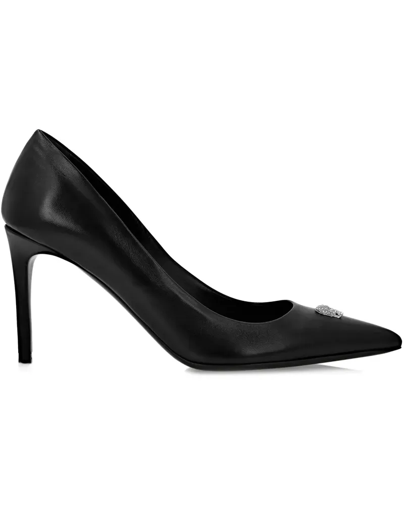 Philipp Plein Decollete Pumps 80mm - Schwarz Schwarz