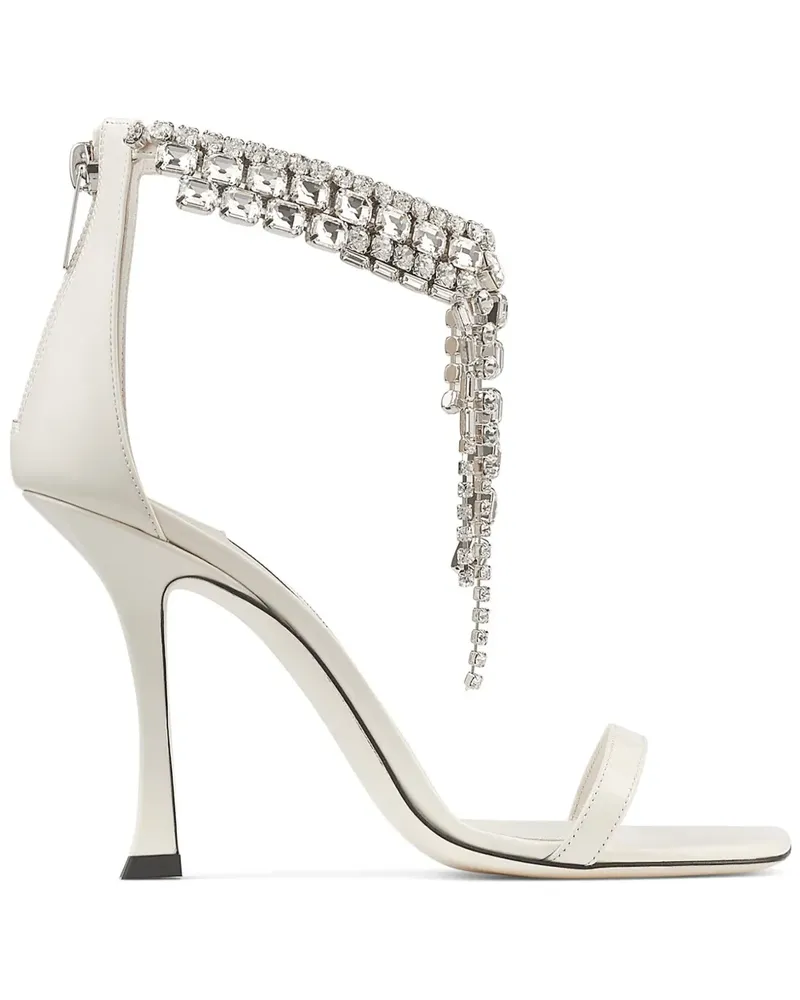 Jimmy Choo Verity Sandalen 100mm - Weiß Weiß