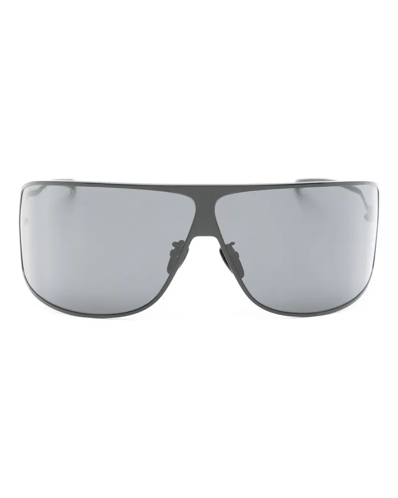 Gucci Sonnenbrille mit geometrischem Gestell - Schwarz Schwarz