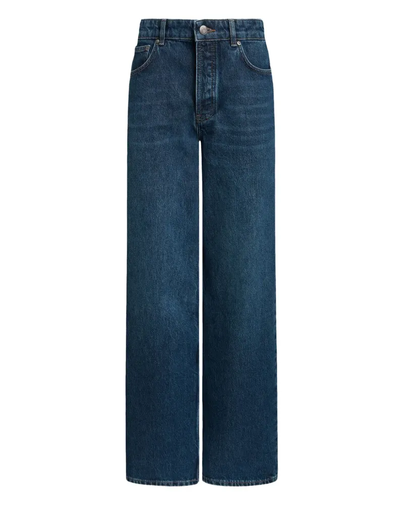 12 STOREEZ 325 Straight-Leg-Jeans - Blau Blau