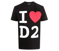 T-Shirt mit "I Love D2"-Print