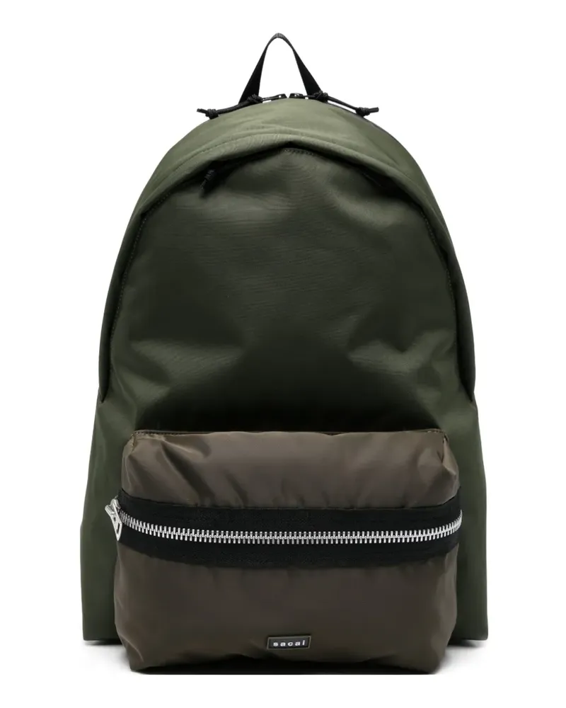Sacai zip backpack - Grün Grün