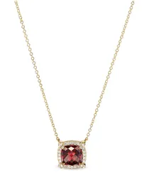 David Yurman Petite 18kt Chatelaine Gelbgoldhalskette Rot