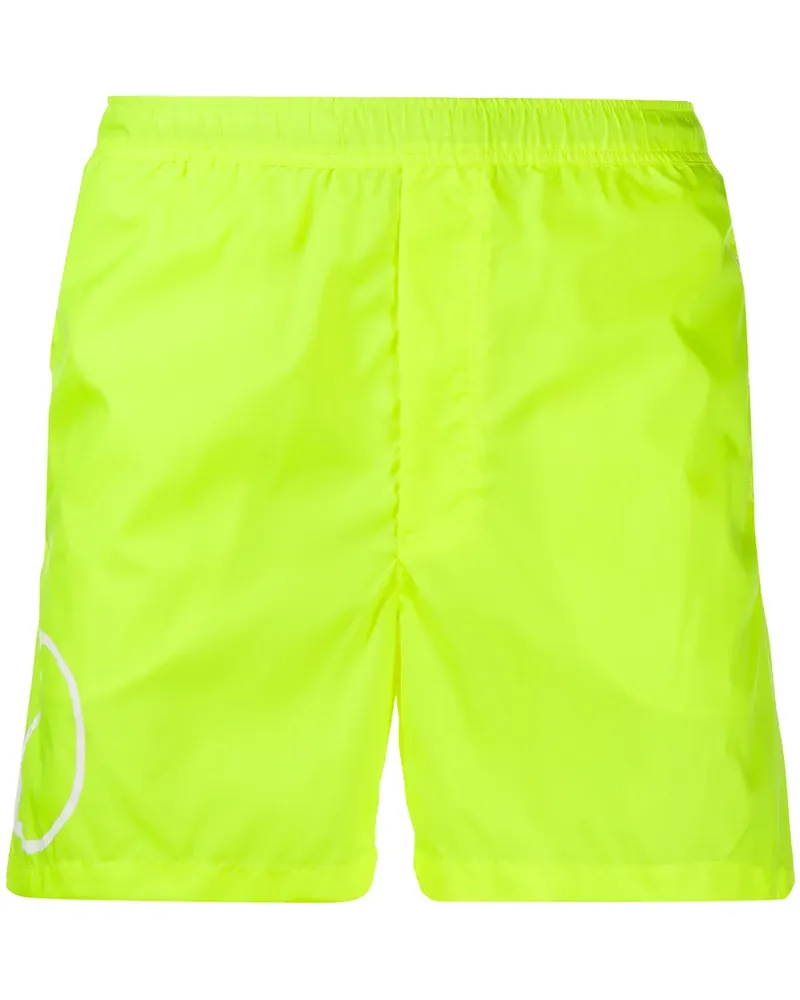 Valentino Garavani Badeshorts mit VLOGO-Print - Gelb Gelb