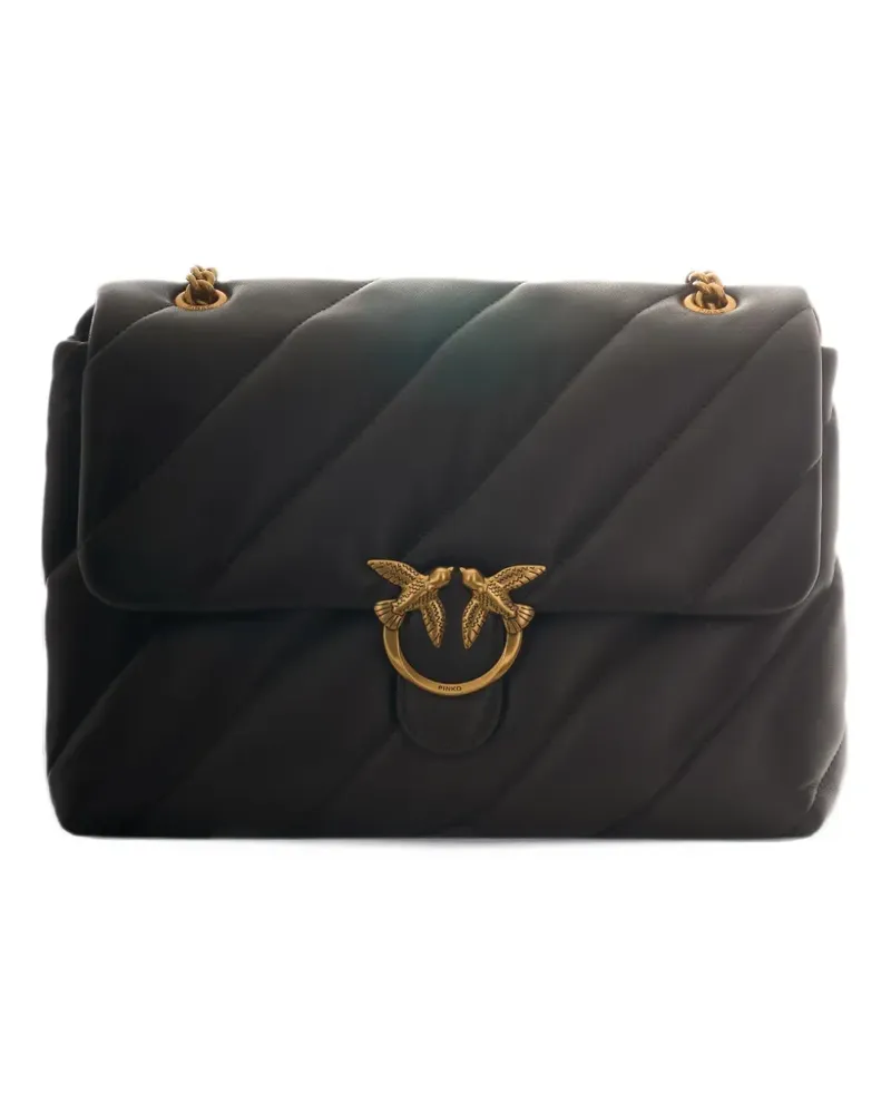 Pinko large Love Birds quilted shoulder bag - Braun Braun