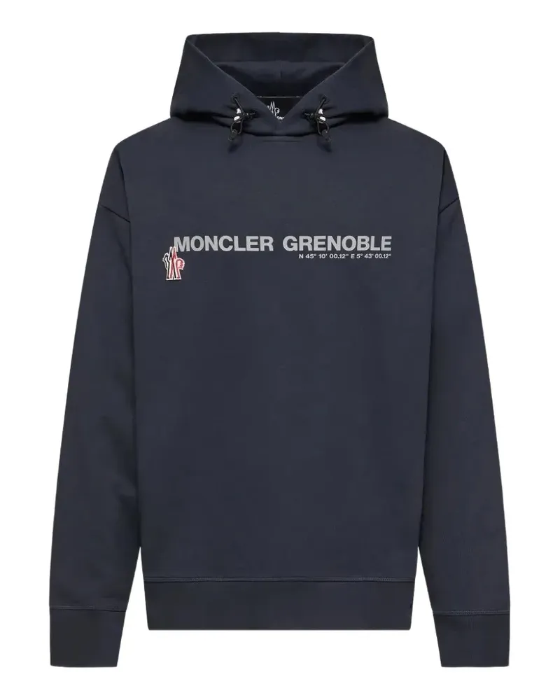 Moncler Coordinates-logo drawstring hoodie - Schwarz Schwarz