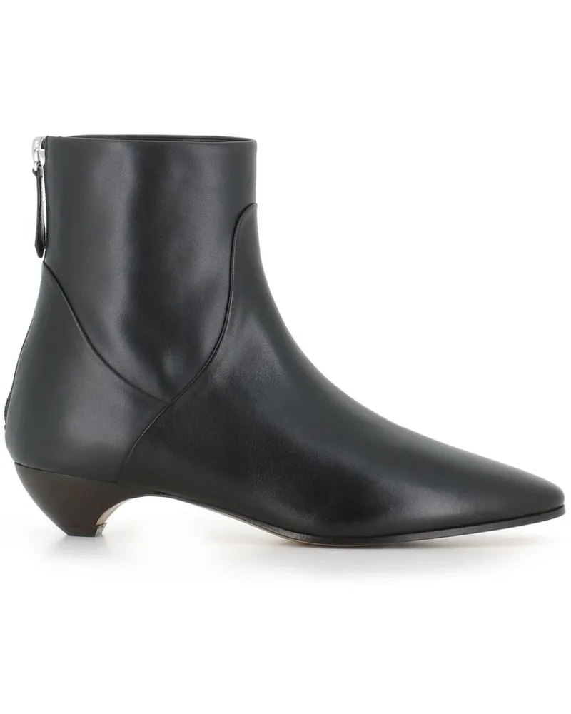 Le Monde Béryl Stiefeletten aus Leder - Schwarz Schwarz