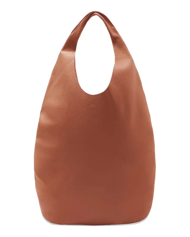 A.P.C. Le Neige Tote Bag aus Leder - Braun Braun