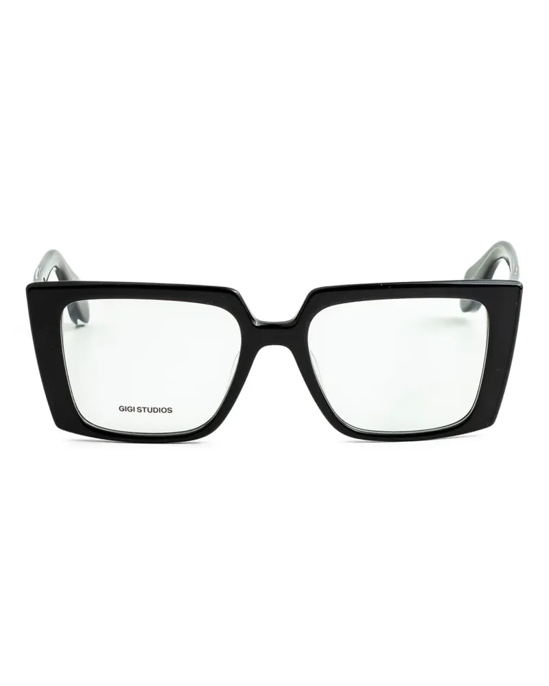 GIGI STUDIOS Brille mit eckigem Gestell - Schwarz Schwarz