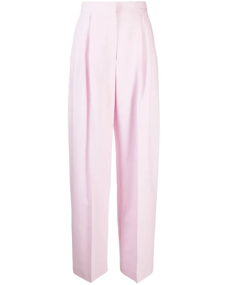 Alexander McQueen Taillenhose mit Bundfalten - Rosa Rosa
