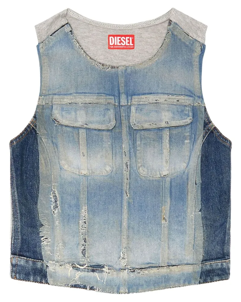 Diesel De-Benedicta Trägershirt - Blau Blau