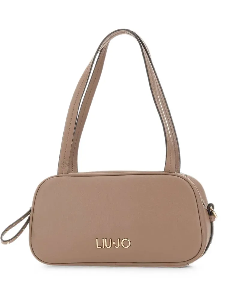 Liu Jo Bowling Schultertasche mit gehämmertem Effekt - Braun Braun