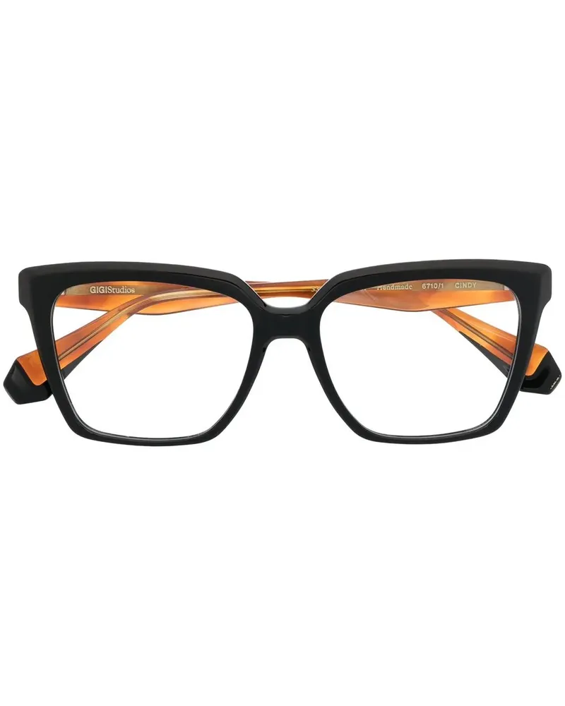 GIGI STUDIOS Cat-Eye-Brille im Oversized-Look - Schwarz Schwarz