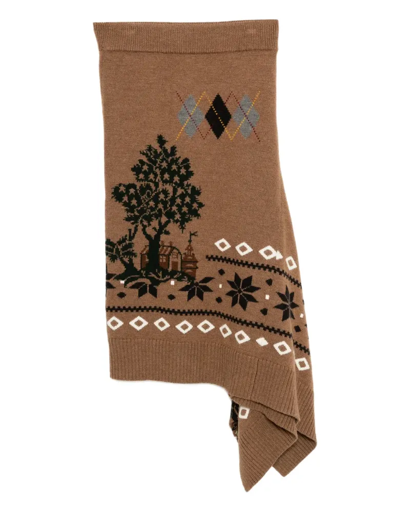 Monse Midirock mit Fair-Isle-Muster - Braun Braun